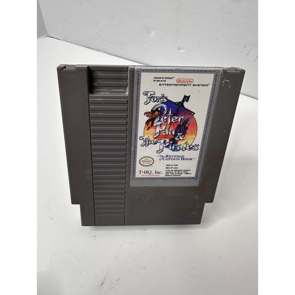 Fox's Peter Pan & The Pirates Nintendo NES Game Cartridge THQ NES-5P-USA Japan
